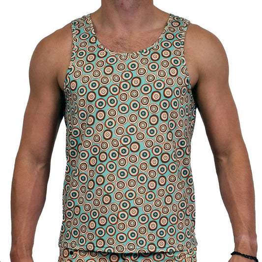 Desert Pebbles Stretch Mesh Tank