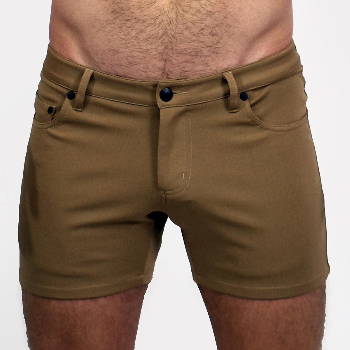 Khaki 5" Super Stretch Shorts