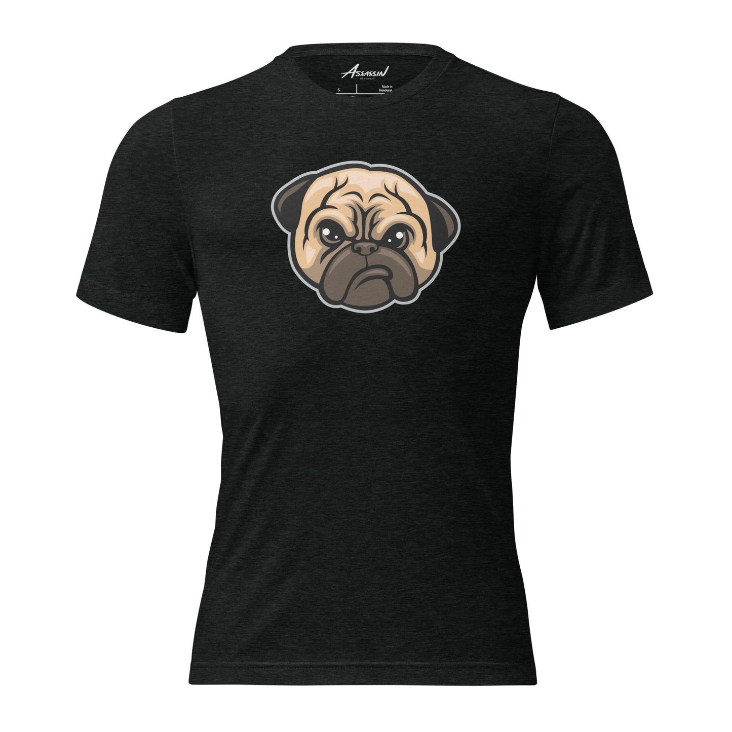 Pug Life Charcoal Triblend T-Shirt by Assassin Menswear