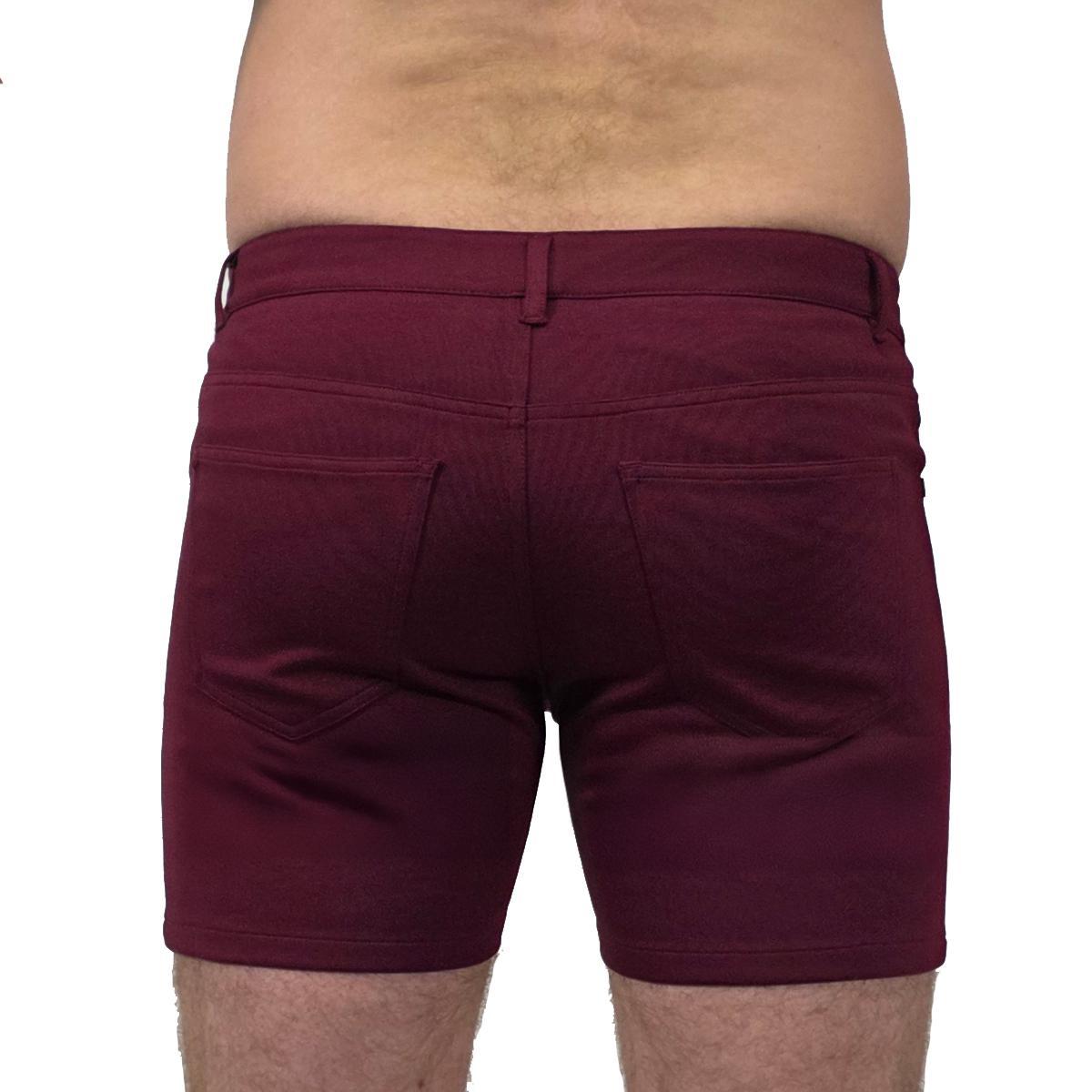 Burgundy 5" Super Stretch Shorts