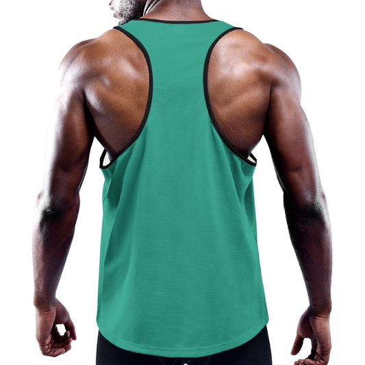 Mint Green Solid Color Y-Back Tank from Assassin Menswear
