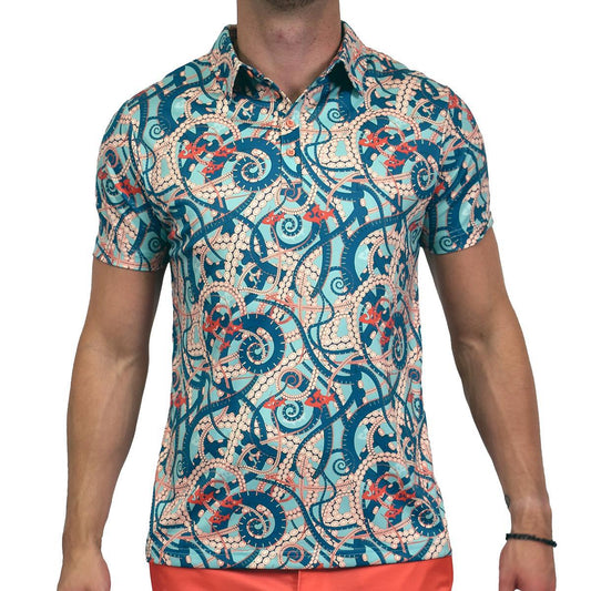 Fathoms Below Short Sleeve Polo Shirt