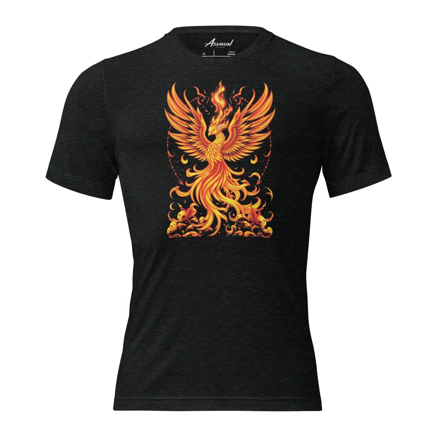 Rising Phoenix Charcoal Triblend T-Shirt by Assassin Menswear