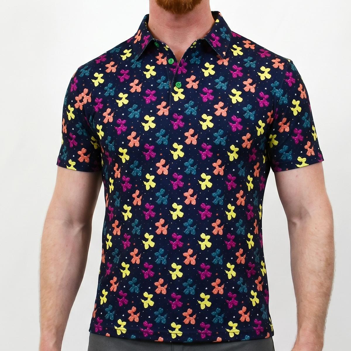 Disco Dogs Short Sleeve Polo Shirt
