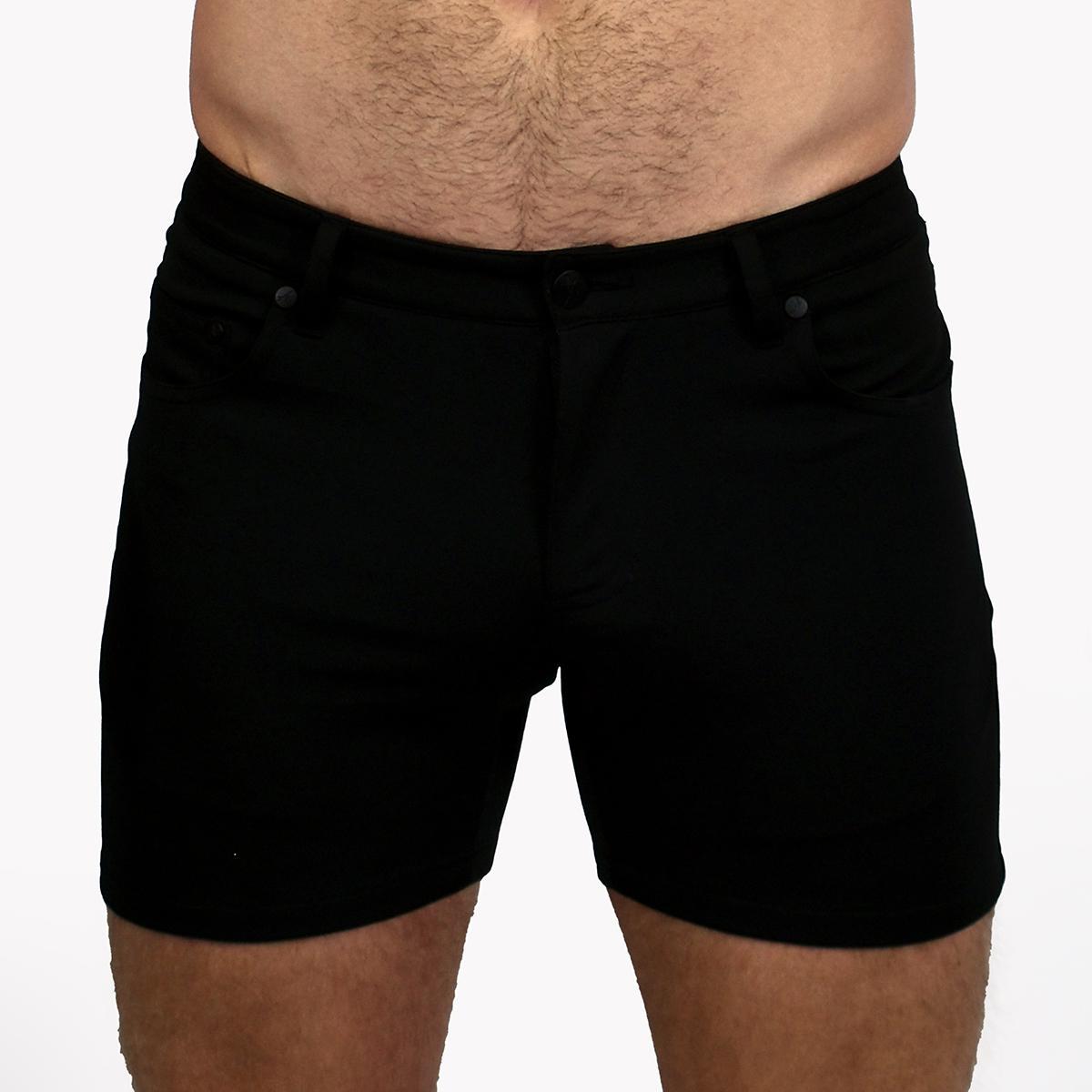 Black 5" Super Stretch Shorts