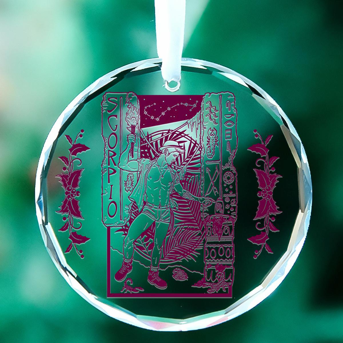 The Zodiac Collection 3" Glass Holiday Ornament