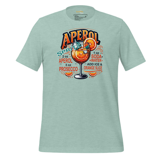 Aperol Spritz Cocktail Mint Green T-Shirt