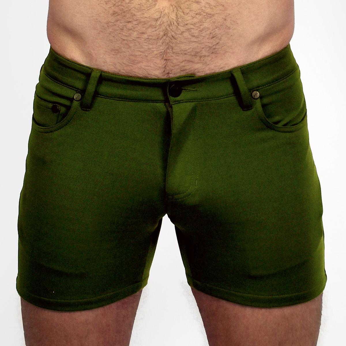 Army Green 5" Super Stretch Shorts