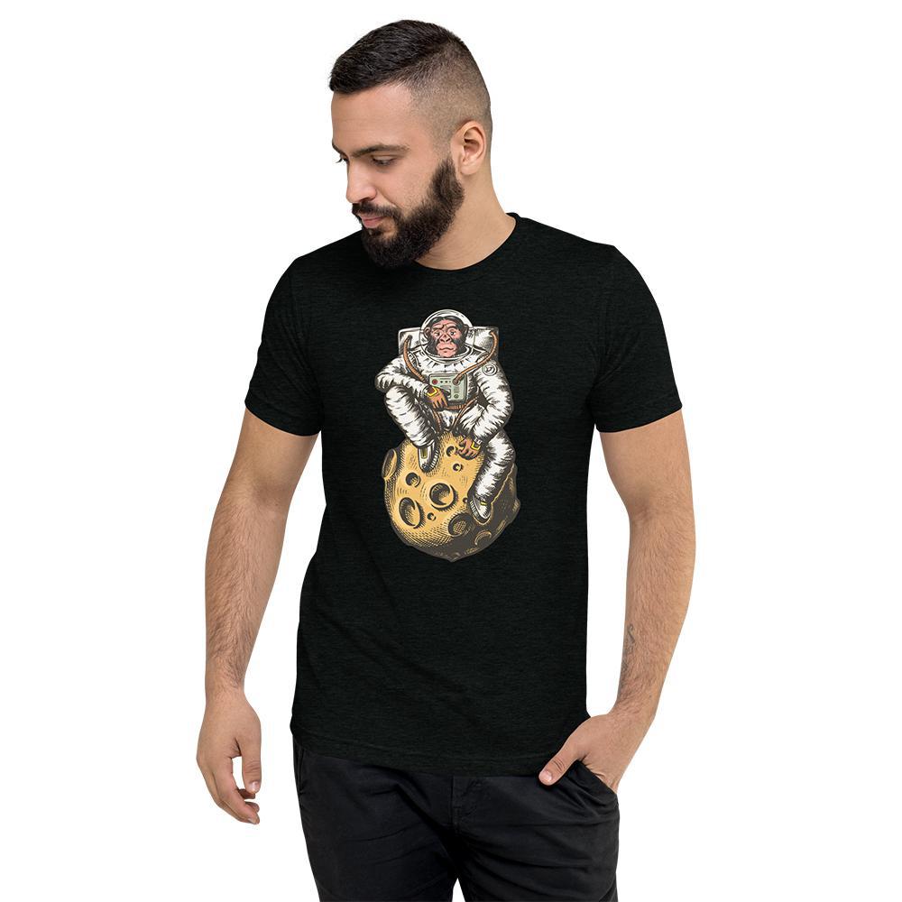 Space Monkey Black Triblend T-Shirt by Assassin Menswear
