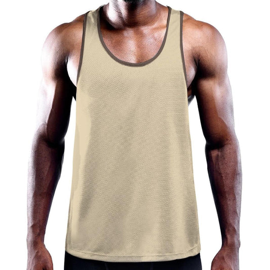 Baja Tan Solid Color Y-Back Tank