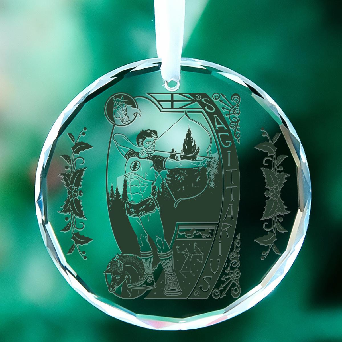 The Zodiac Collection 3" Glass Holiday Ornament