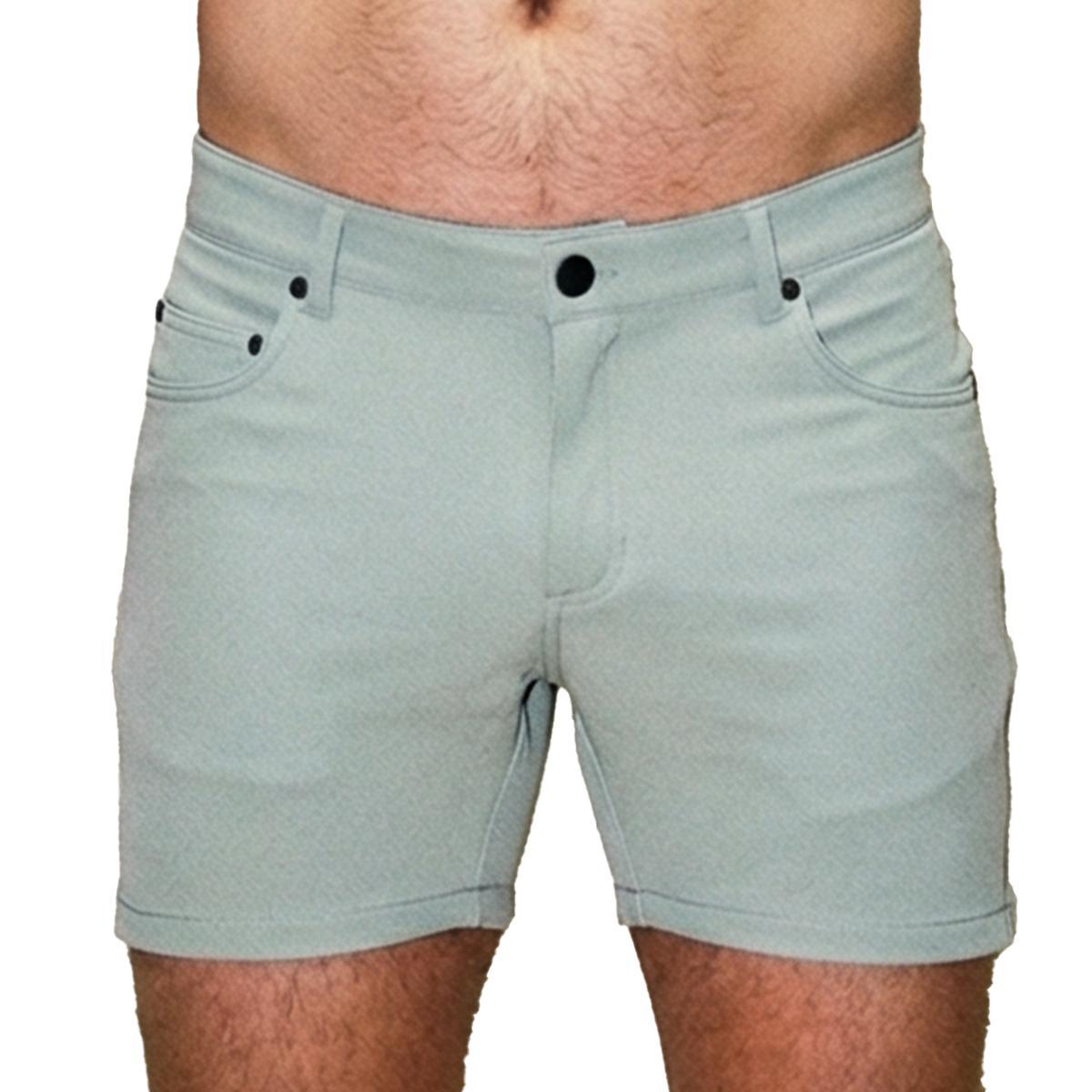 Light Grey 5" Super Stretch Shorts
