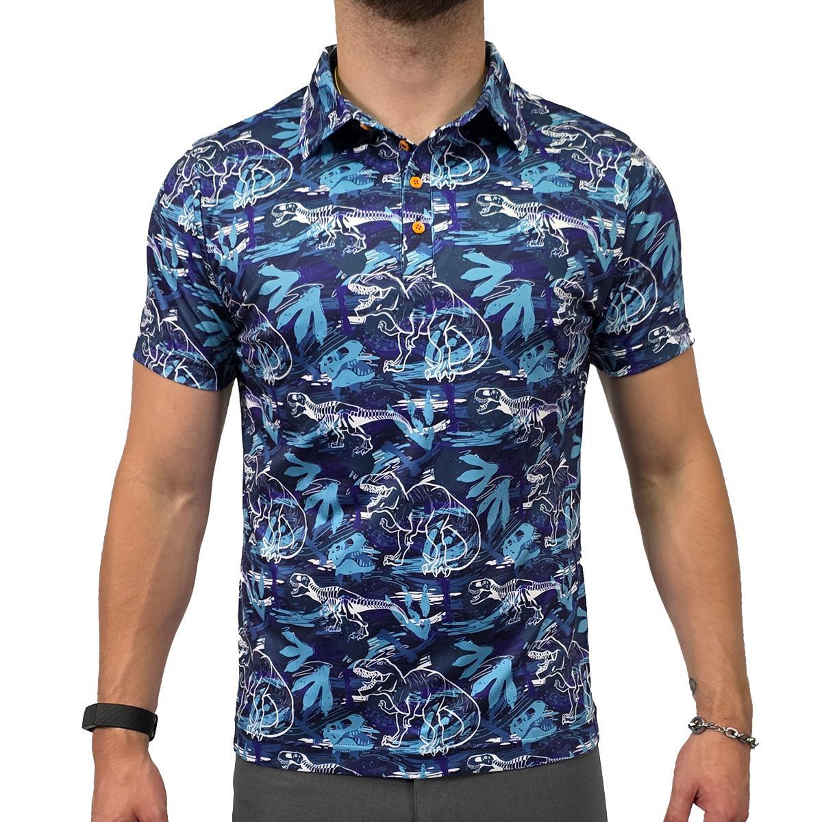 Dinosaur Tracks Short Sleeve Polo Shirt