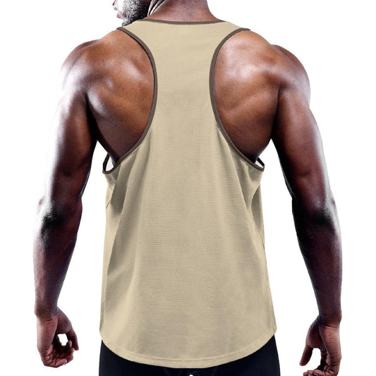 Baja Tan Solid Color Y-Back Tank