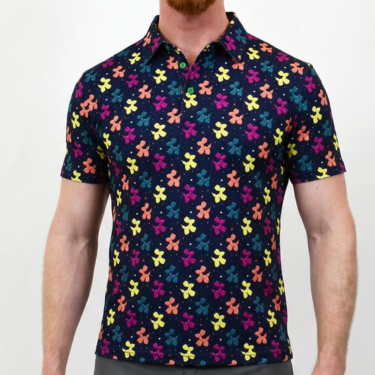 Disco Dogs Short Sleeve Polo Shirt