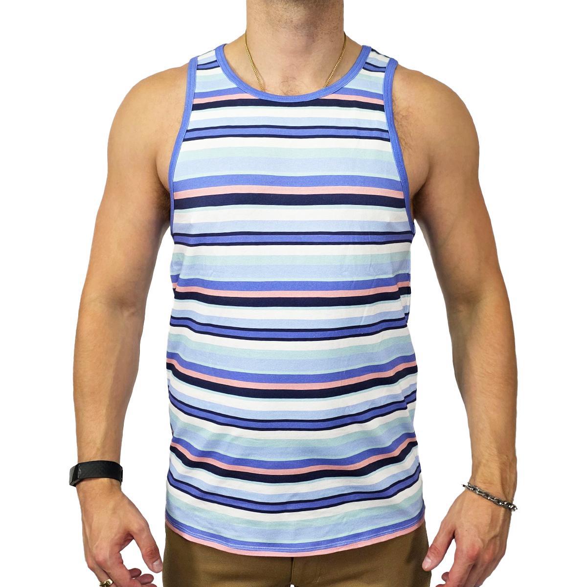 Lavender Vintage Striped Tank