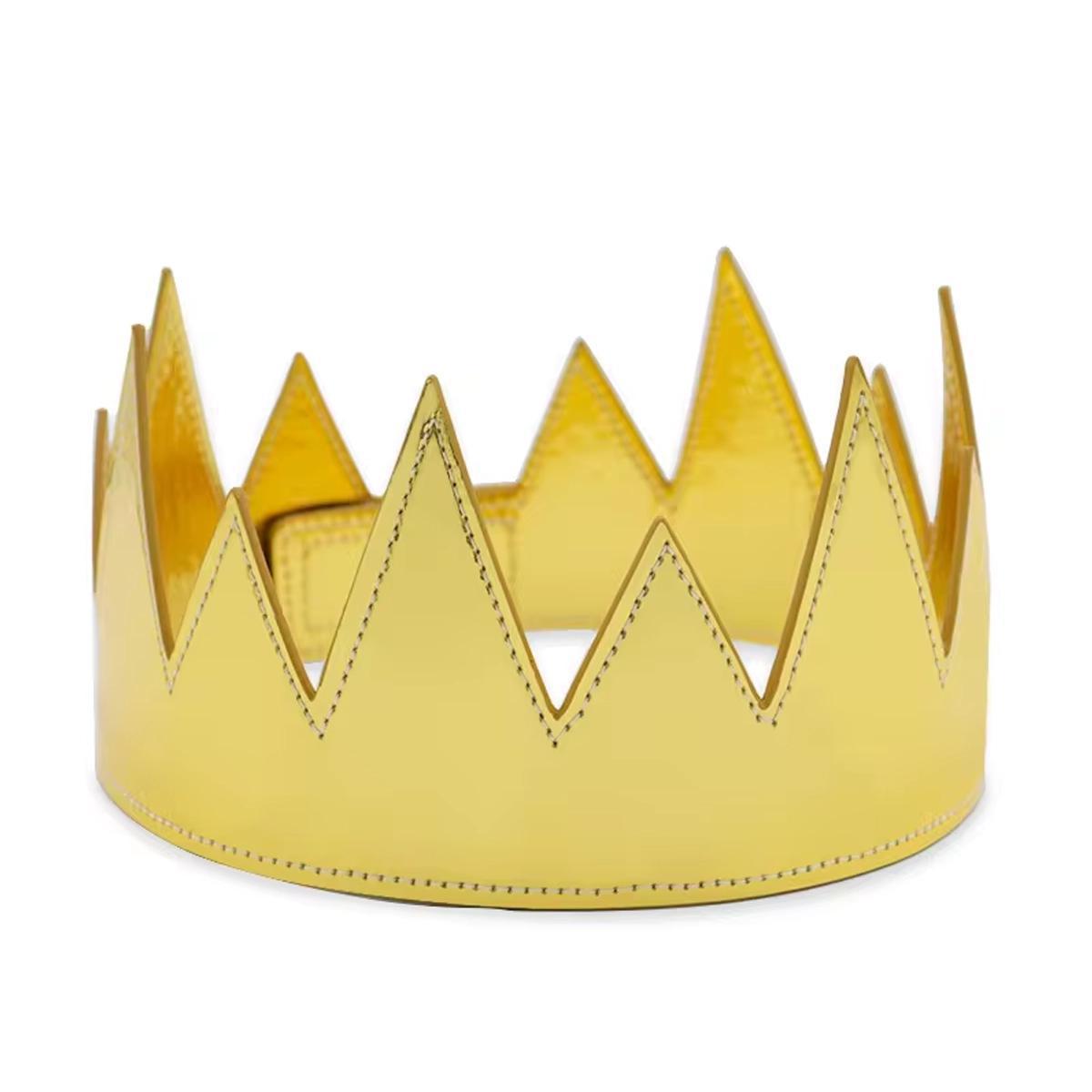 Gold Metallic Crown Hat