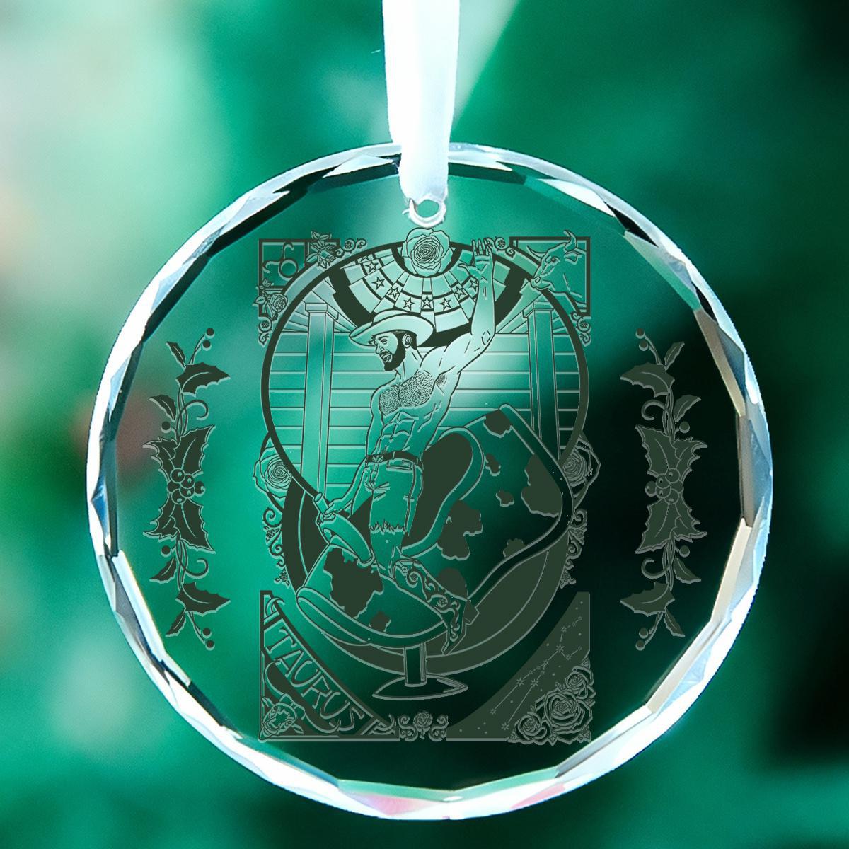 The Zodiac Collection 3" Glass Holiday Ornament