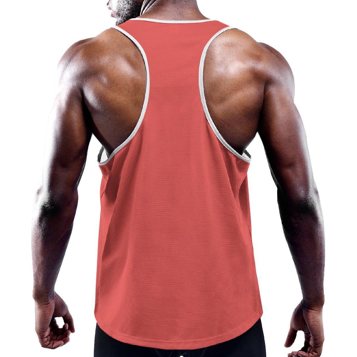 Candy Red Solid Color Y-Back Tank from Assassin Menswear