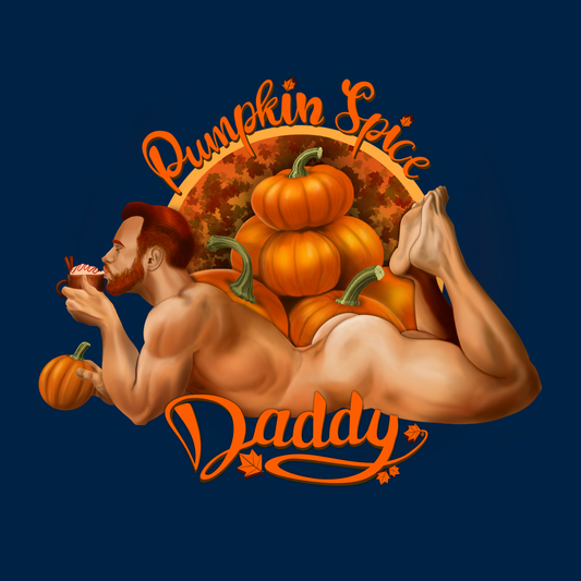 Pumpkin Spice Daddy Navy T-Shirt