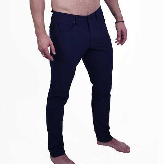 Navy Light Weight 5-Pocket Tech Pants