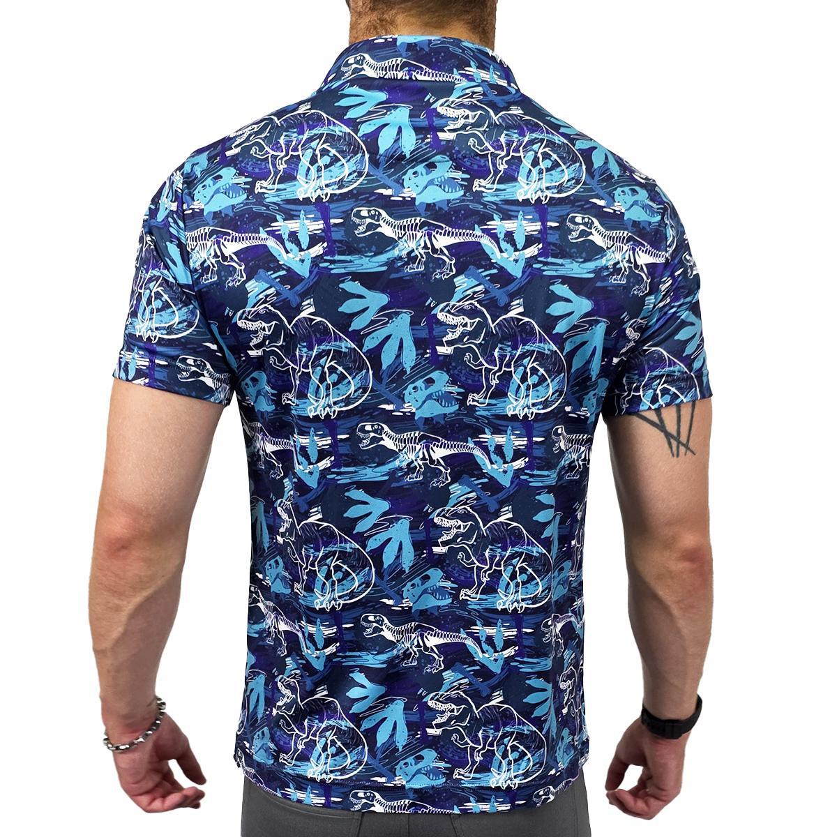 Dinosaur Tracks Short Sleeve Polo Shirt