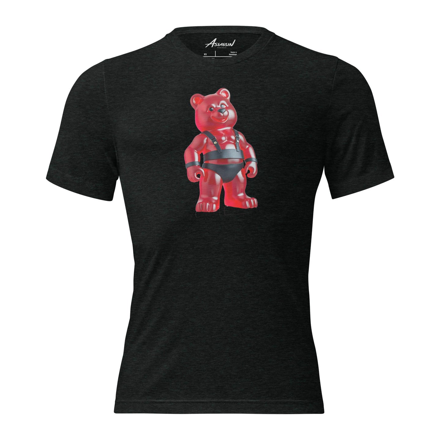 Leather Daddy Gummy Bear Black Triblend T-Shirt