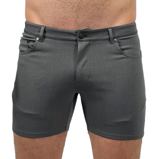 Charcoal Grey 5" Super Stretch Shorts