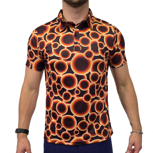 Lava Bubbles Short Sleeve Polo Shirt