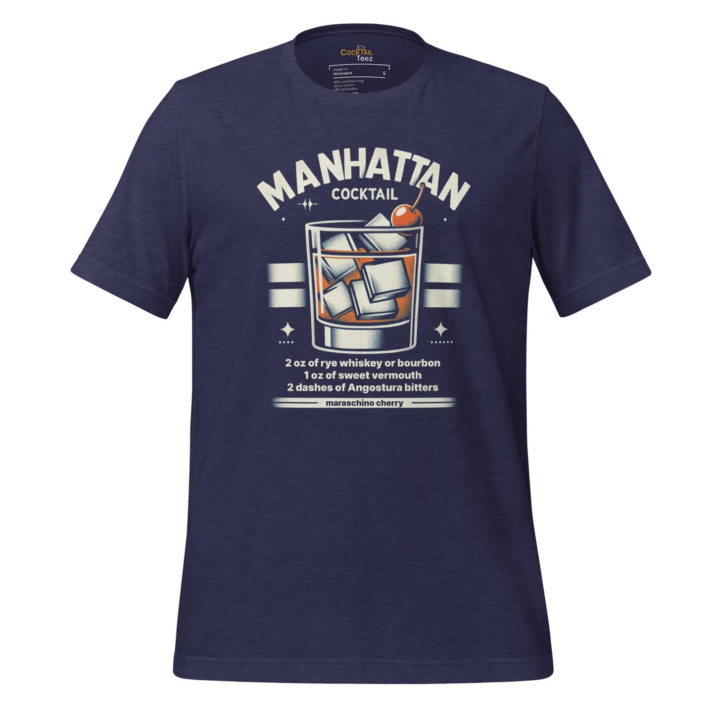 Manhattan Cocktail Navy T-Shirt