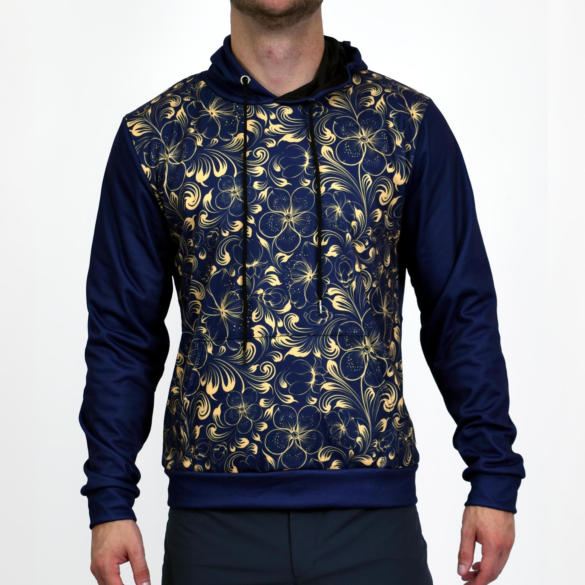 Golden Floral Pullover Hoodie Assassin Menswear